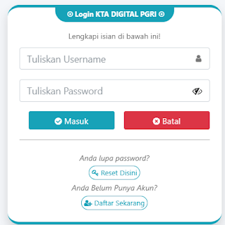 Register PGRI Tanggamus - Persatuan Guru Republik Indonesia Cabang Tanggamus